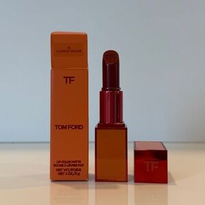 NIB Tom Ford Bitter Peach Lip Color Matte Lipstick-16 Scarlet Rouge, 0.1 oz/3 g